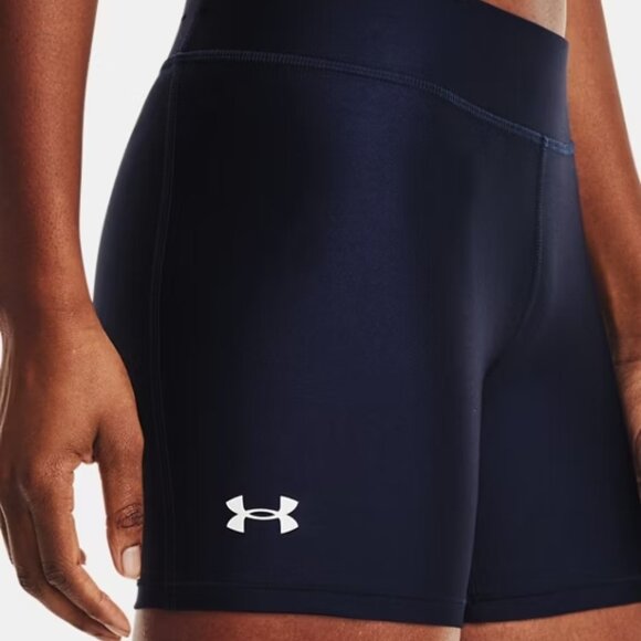 Under Armour HeatGear® Mid-Rise Middy Compression Shorts - Picture 3 of 7
